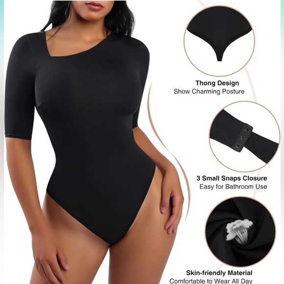 Gorgeous Bodysuit for Women Tummy Control Seamless Thong bodysuit Top😍 - Picture 3 of 7